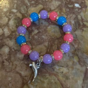 Children’s handmade stretch charm bracelet